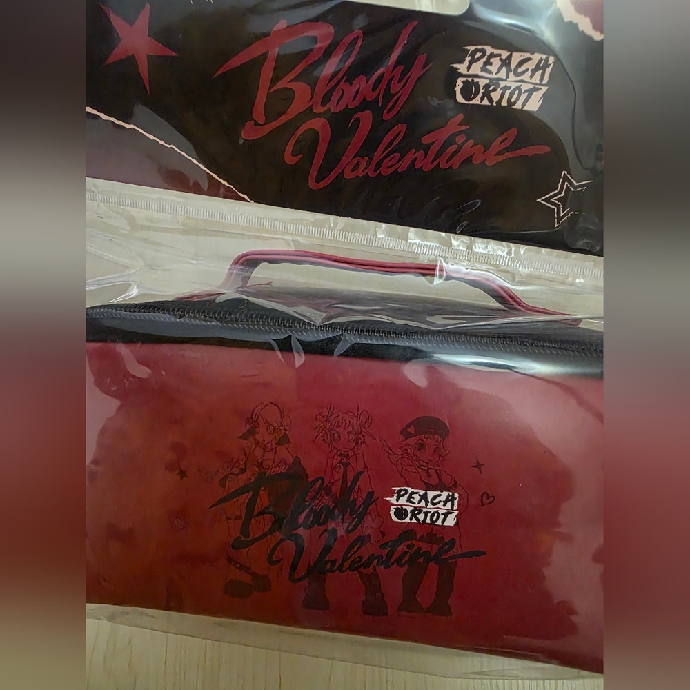 Pop Mart Peach Riot Bloody Valentine Cosmetic Bag